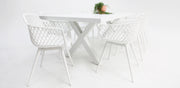 Ravenne Java 9pc Dining Setting - White